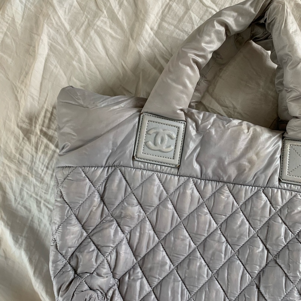 Chanel coco cocoon nylon puffer tote